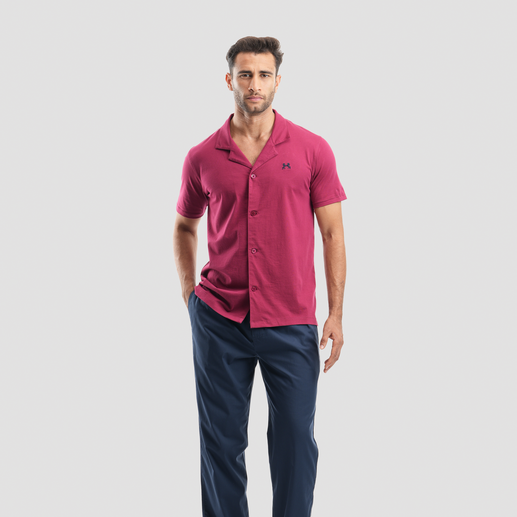 Short Sleeve Pajama - MPJH174 S - Naga Homme