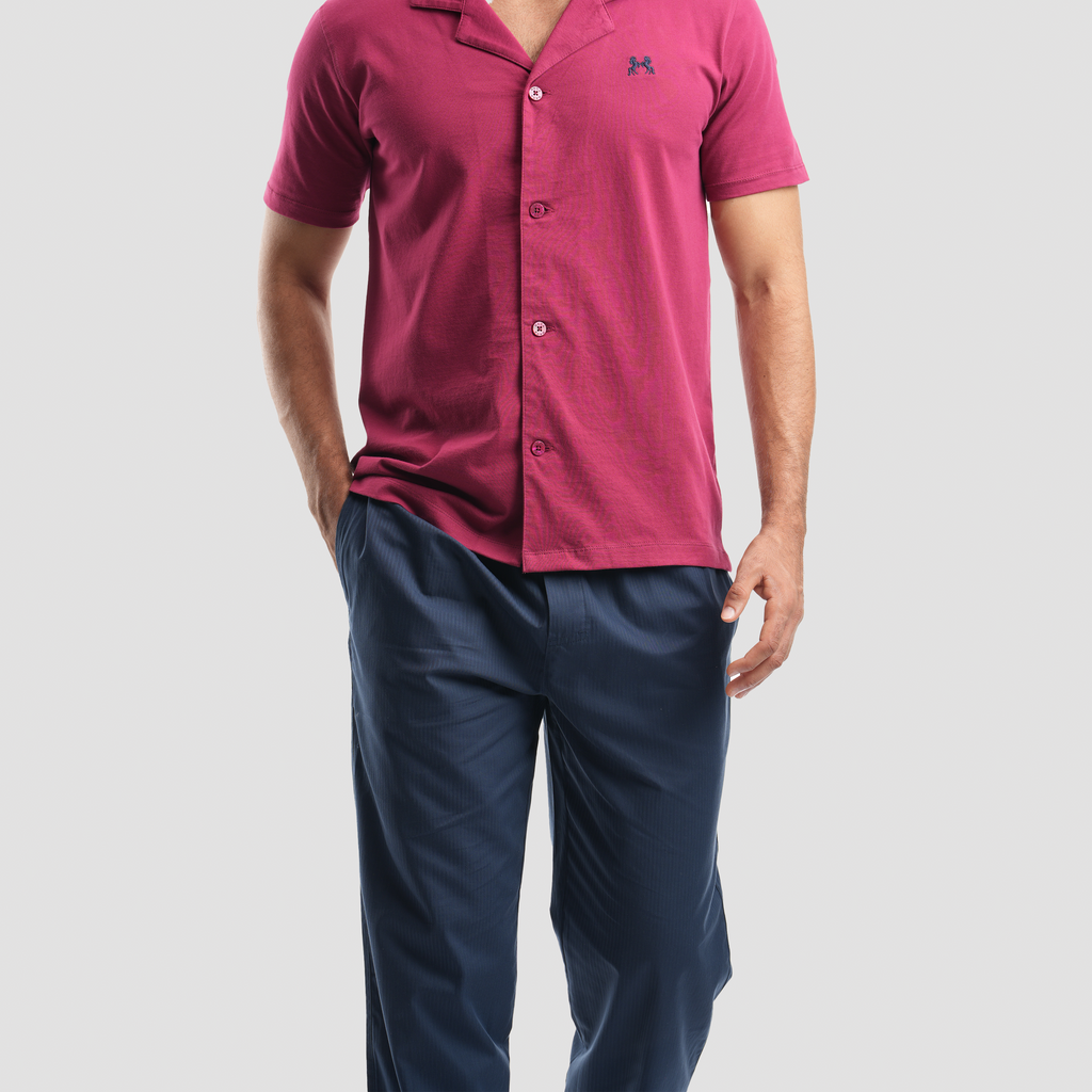 Short Sleeve Pajama - MPJH174 S - Naga Homme