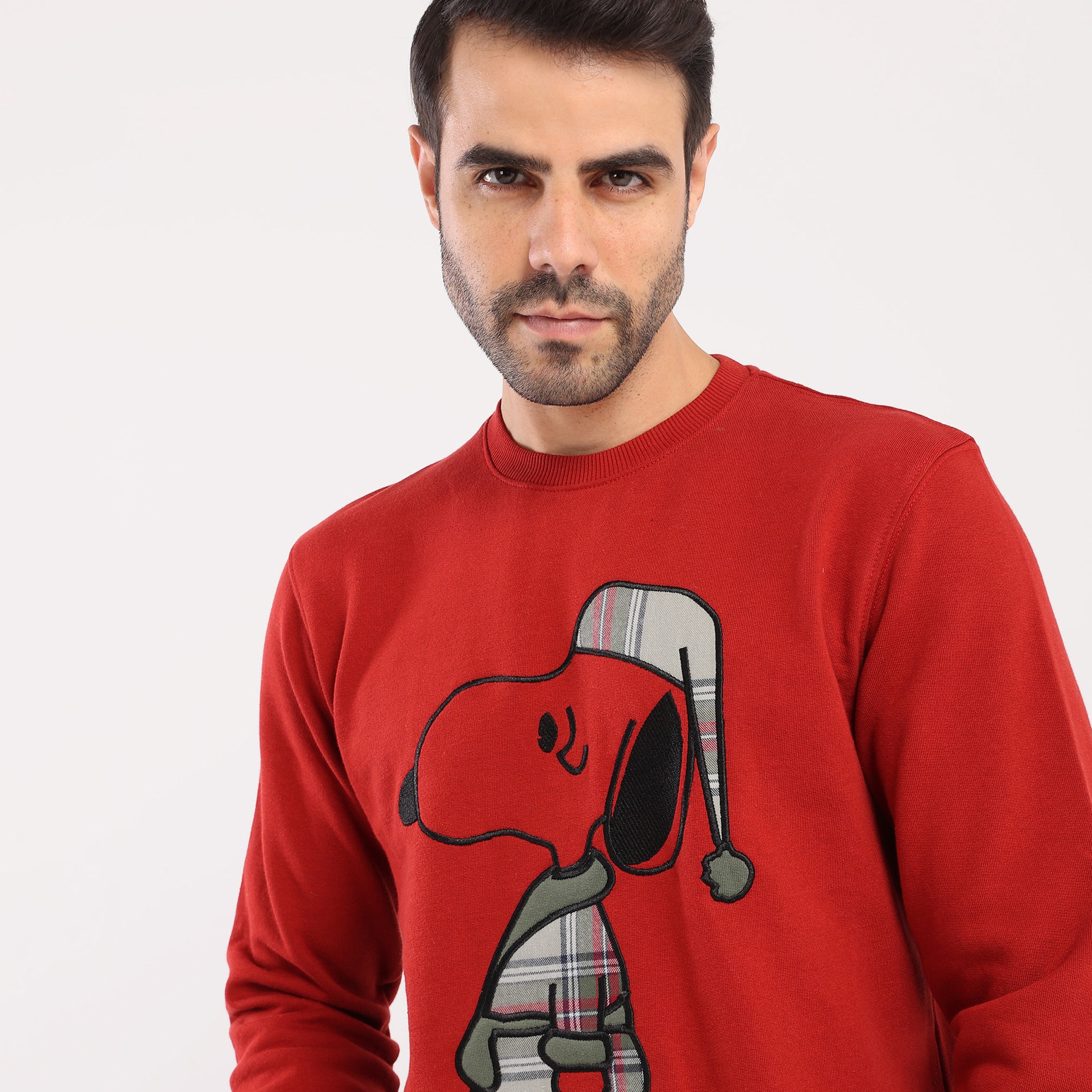 snoopy dog print long Sleeve Pajama - MPJL153