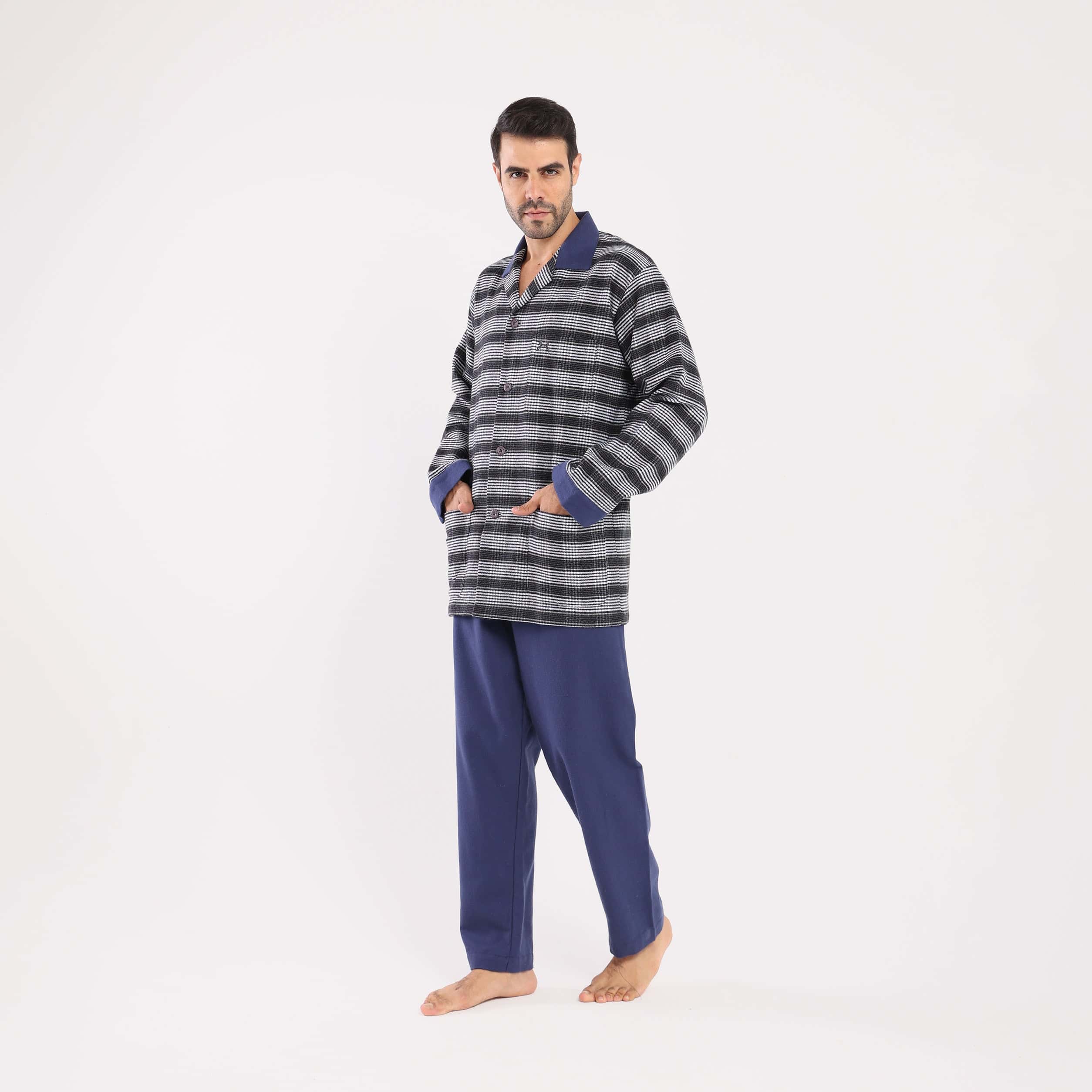 Black*grey Checks  Classic Pajama(132) - nagahomme