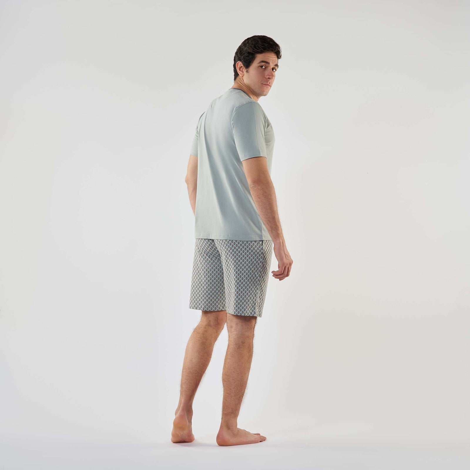 Men’s V-Neck Short Pajamas - 
MPJS-38S - nagahomme