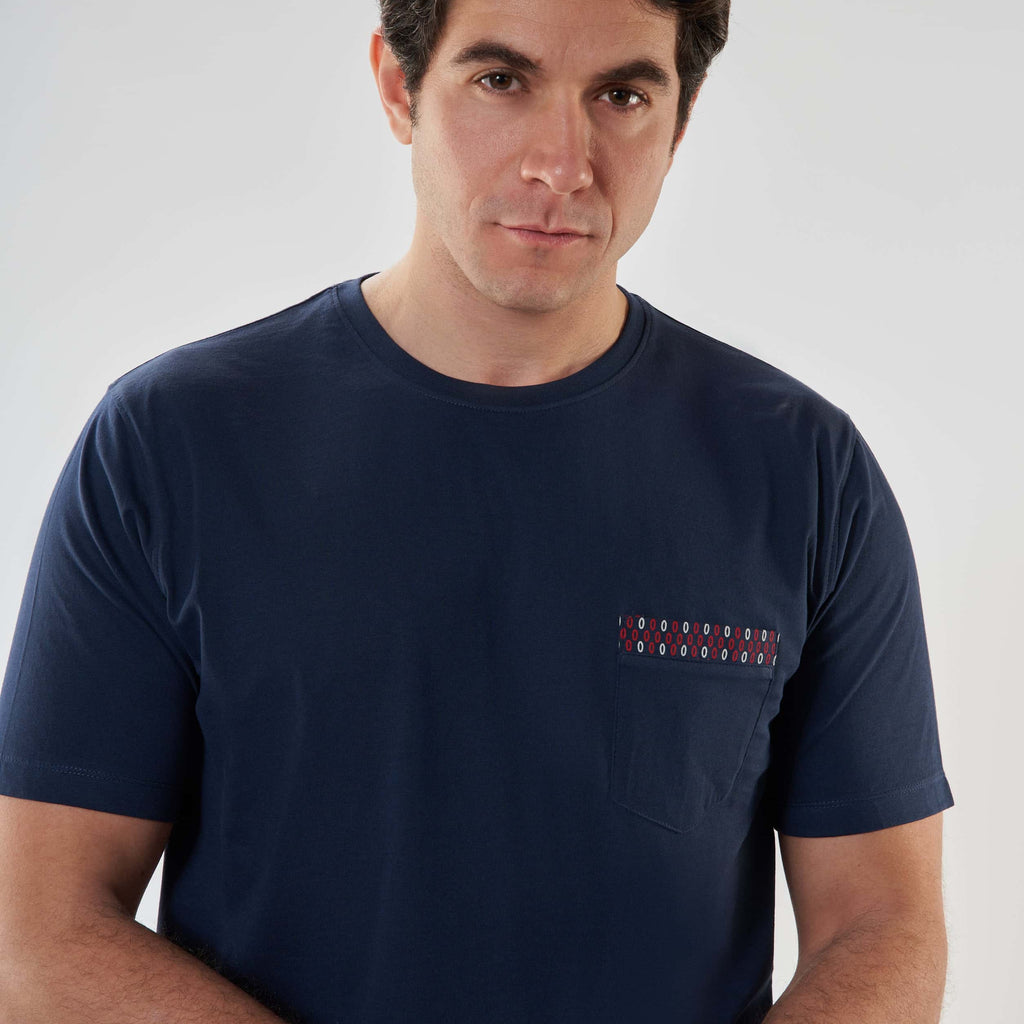 Men’s Round Neck Short Pajamas - 
MPJS-56S - nagahomme