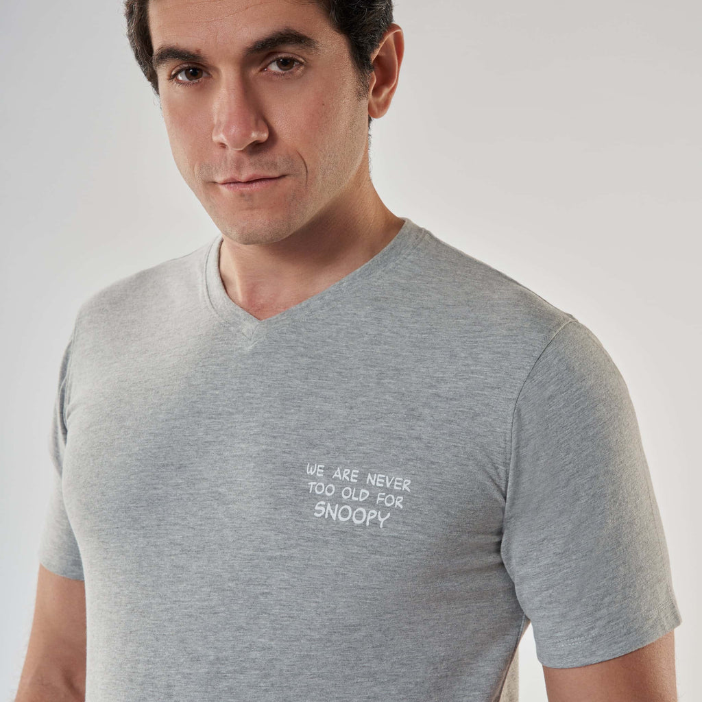 Men’s V-Neck Short Pajamas - 
MPJS-58S - Naga Homme