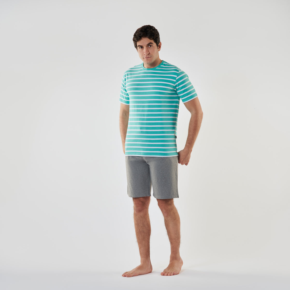 Men’s Round Neck Short Pajamas - 
MPJS-66S