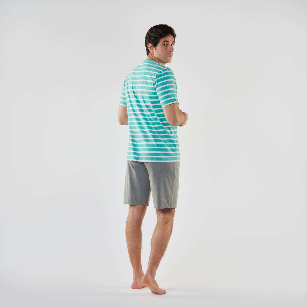 Men’s Round Neck Short Pajamas - 
MPJS-66S - nagahomme