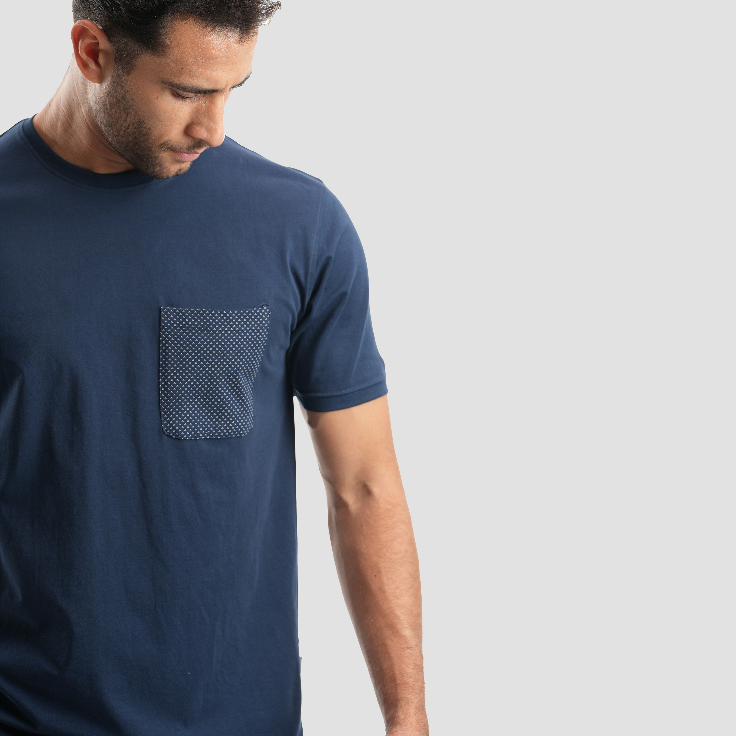 Navy Short Pajamas-MPJS-73 S Secondary image