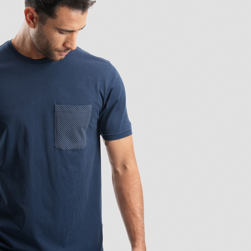 Navy Short Pajamas-MPJS-73 S - Naga Homme