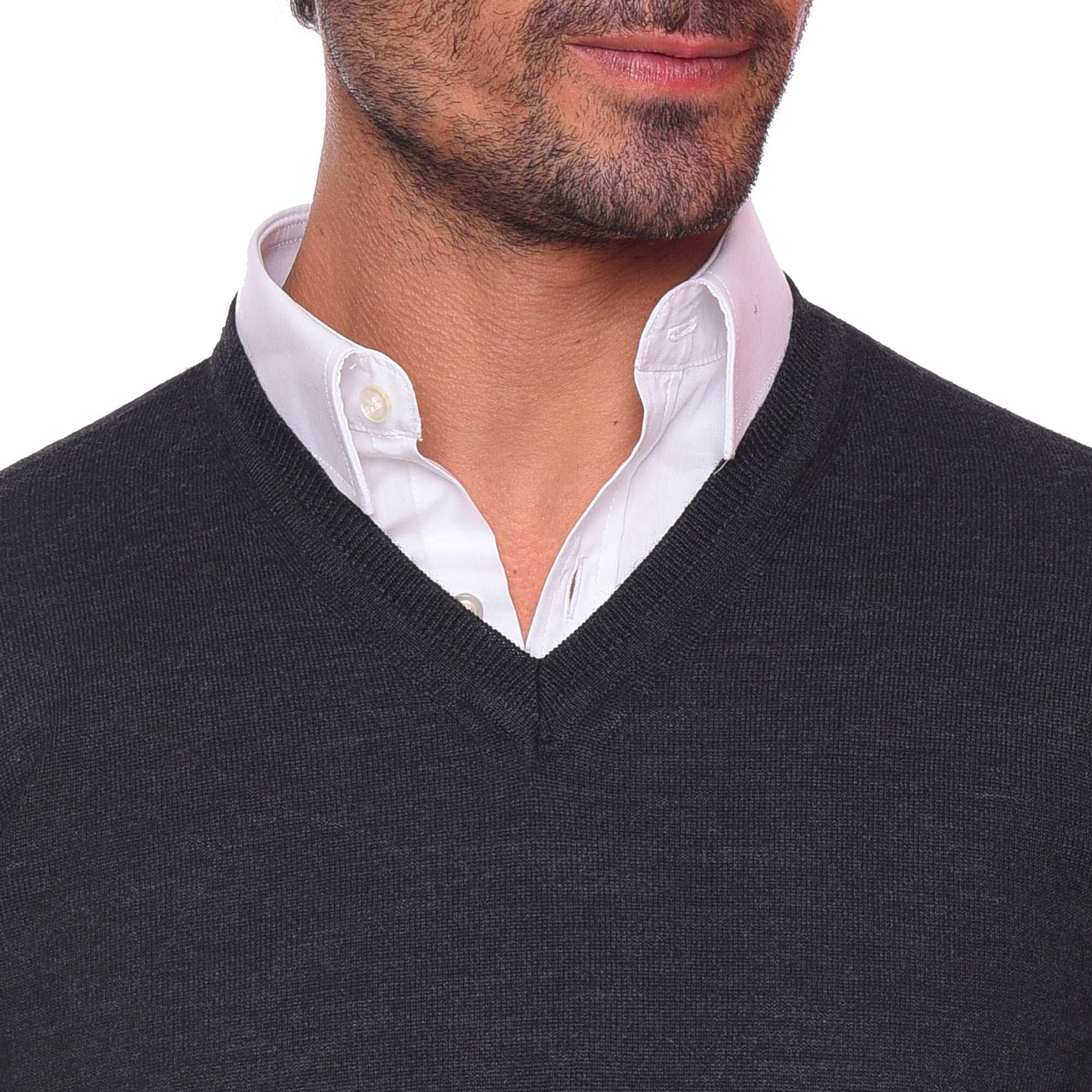 Charcoal V-Neck Pullover(mplbsc-05)