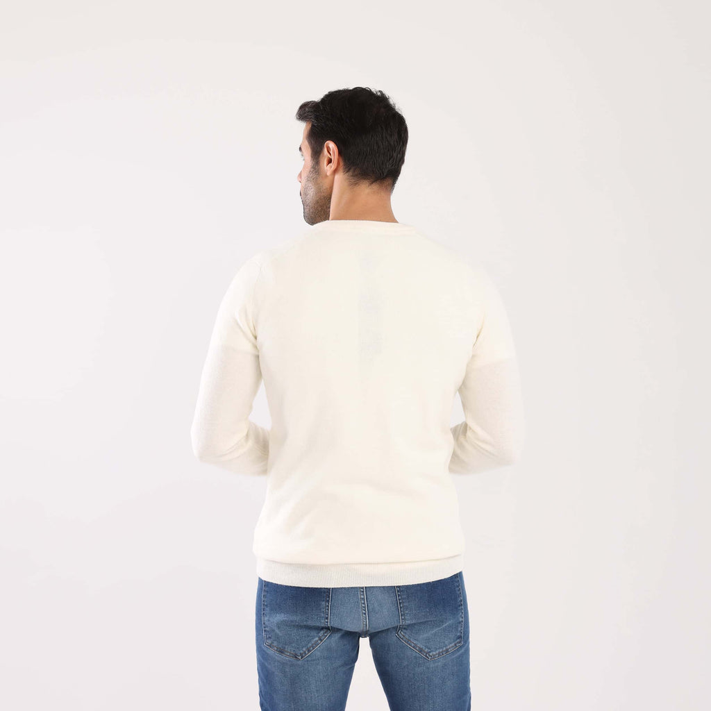 Off White V-Neck Pullover(13) - nagahomme