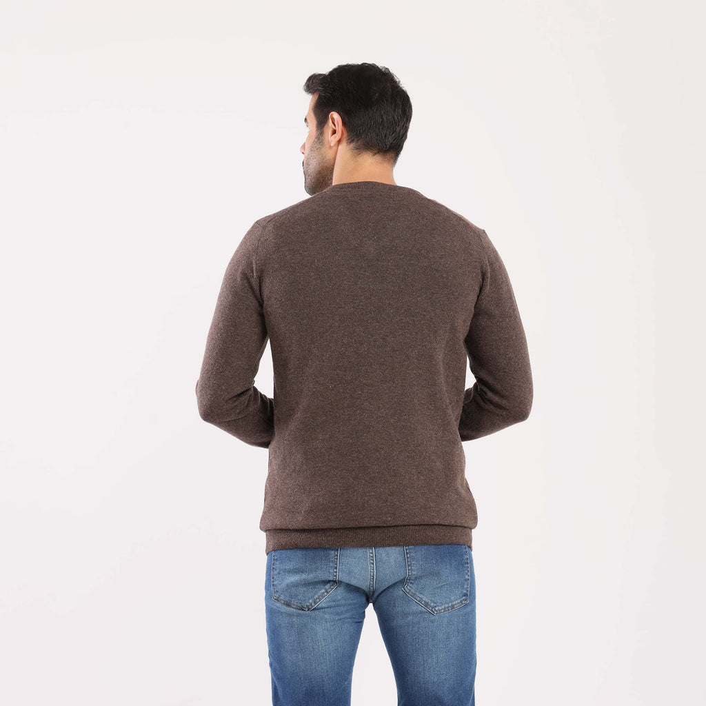 Choclate V-Neck Pullover(13) - nagahomme