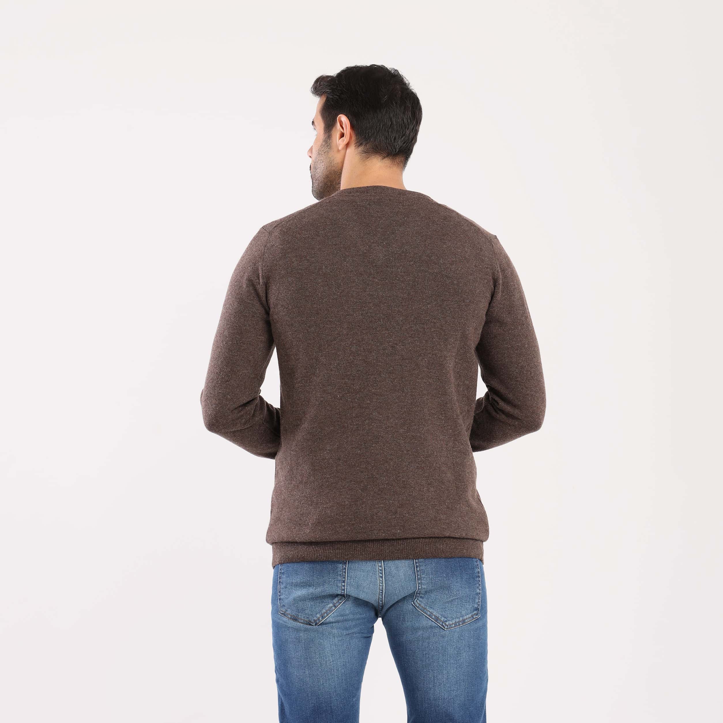 Choclate V-Neck Pullover(13) - nagahomme