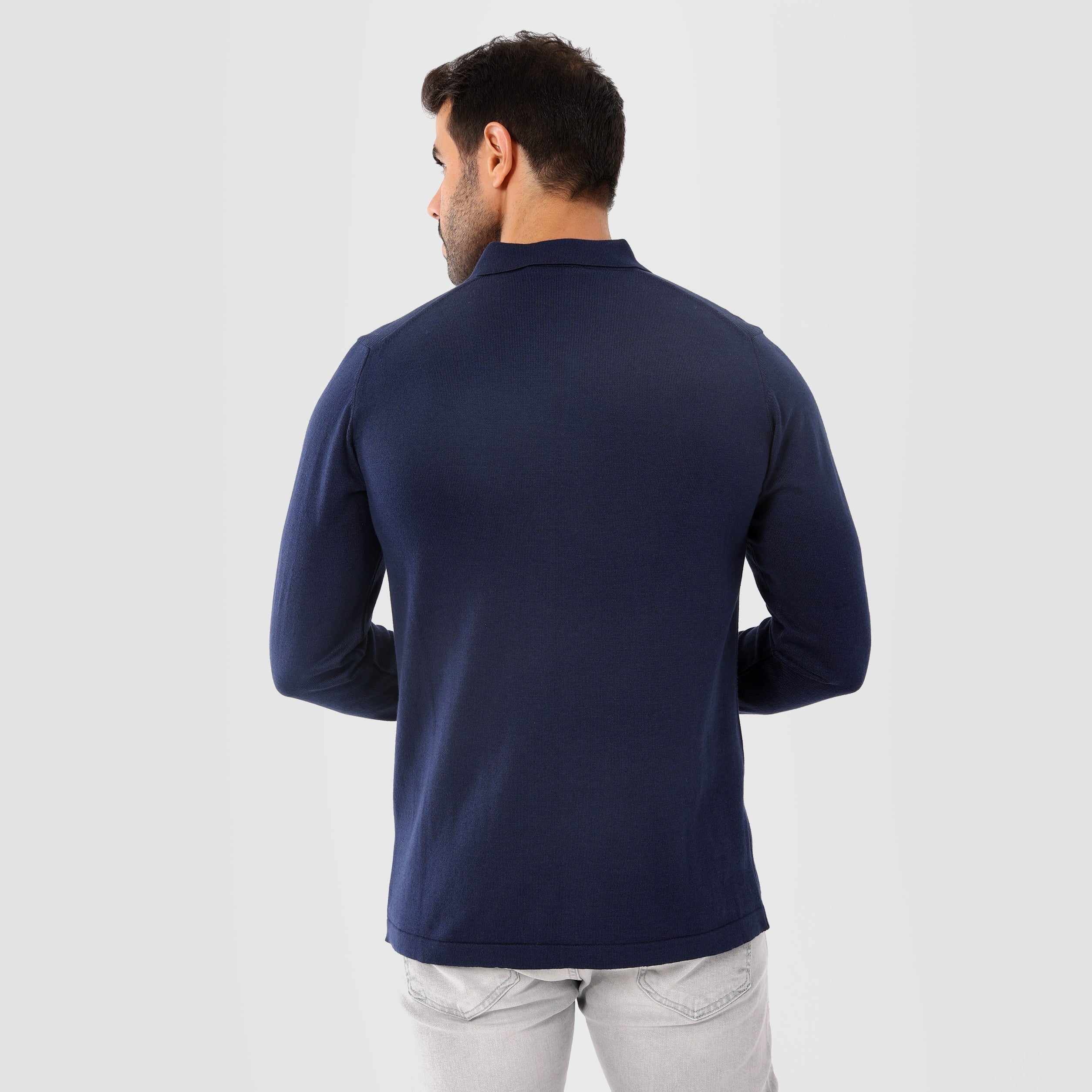 Navy Pullover Basic Long Sleeve - MPLBSC-86 - nagahomme
