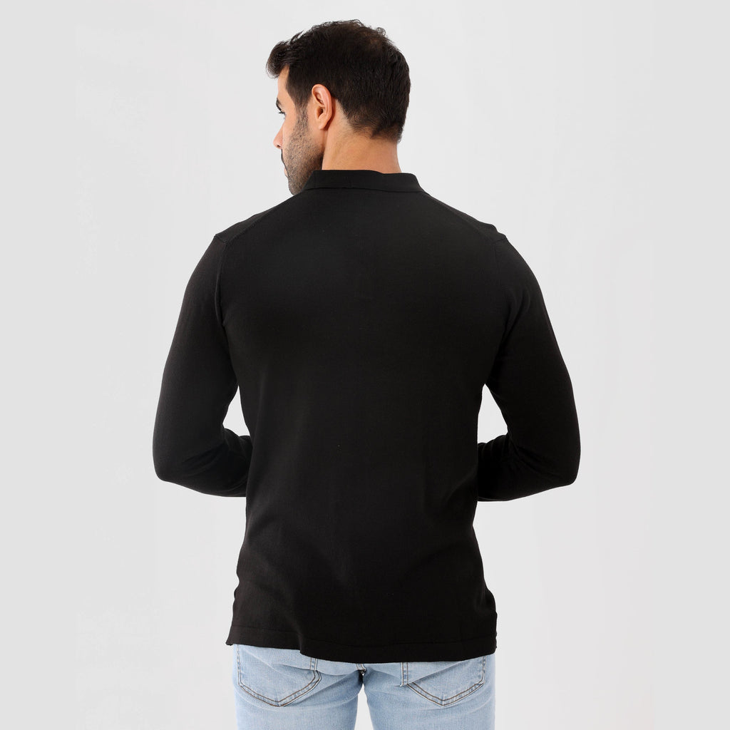 Black Pullover Basic Long Sleeve - MPLBSC-86 - nagahomme