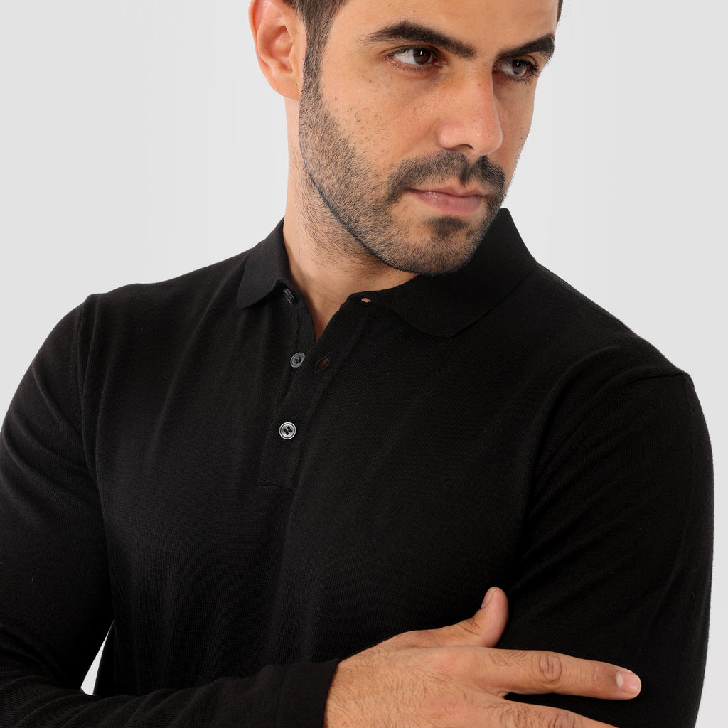 Black Pullover Basic Long Sleeve - MPLBSC-86 - nagahomme