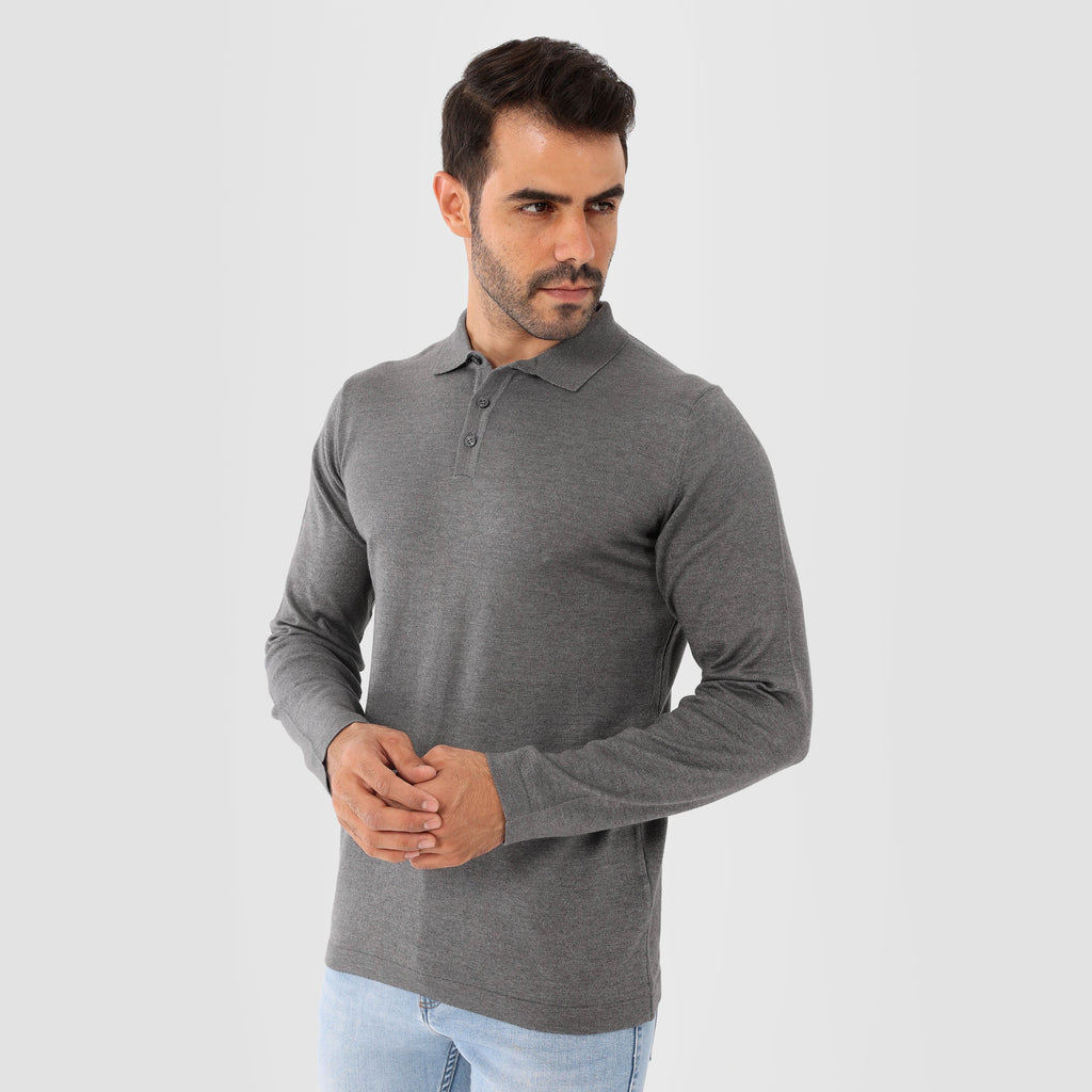 Grey Pullover Basic Long Sleeve - MPLBSC-86 - nagahomme