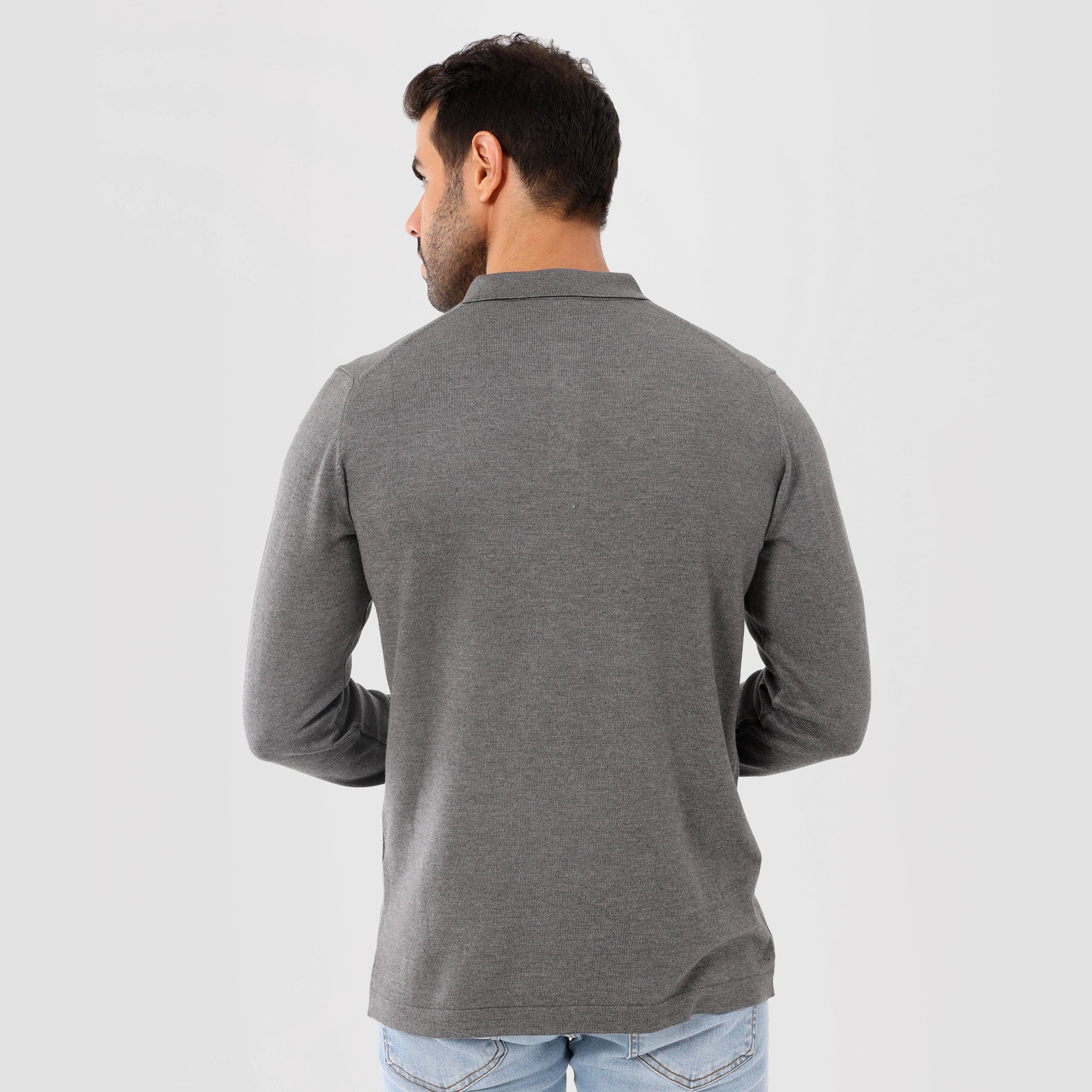 Grey Pullover Basic Long Sleeve - MPLBSC-86 - nagahomme