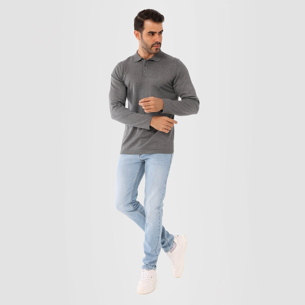 Grey Pullover Basic Long Sleeve - MPLBSC-86 - nagahomme