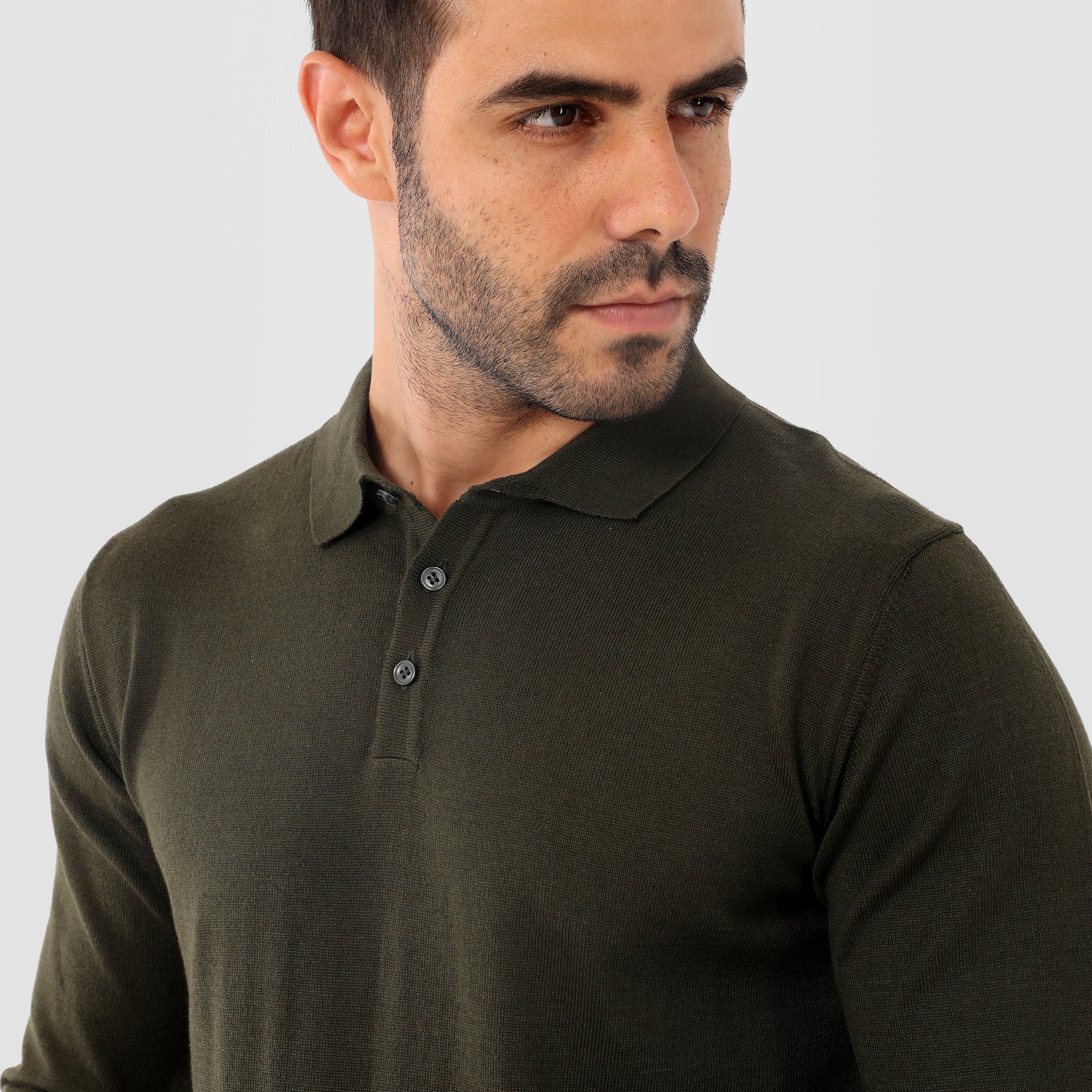 Olive Pullover Basic Long Sleeve - MPLBSC-86 - nagahomme