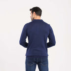 Navy Pullover Polo Cable Long Sleeve - MPLBSC-87 - nagahomme