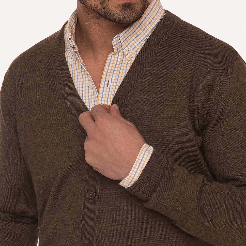 BROWN CARDIGAN (01) - nagahomme