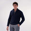 Navy Pullover Mock Neck Cable(24) - nagahomme