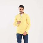 Men's Mock Neck Knit Pullover-MPLFSH-26