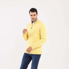 Yellow Pullover Mock Neck(26) - nagahomme