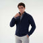 Navy Pullover-Jacket Zipper Cable(11) - nagahomme
