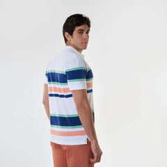 Men’s Stripes Polo - 
MPO-74S - Naga Homme