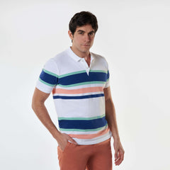 Men’s Stripes Polo - 
MPO-74S - Naga Homme