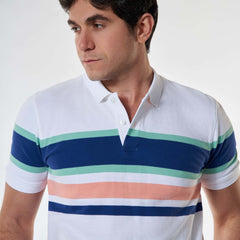 Men’s Stripes Polo - 
MPO-74S - Naga Homme