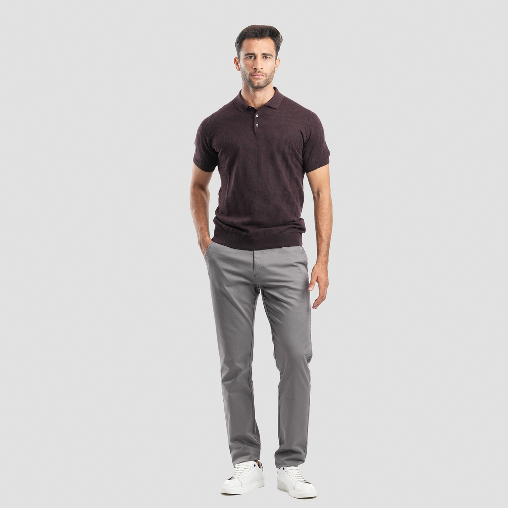 Charcoal Chanee Pants Gabardine(175) - Naga Homme