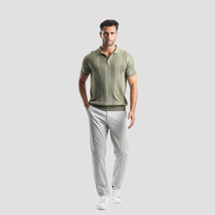 Olive Green Short Sleeves Polo - MPO130s