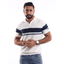 White strip  Short Sleeves Polo - MPO133s - nagahomme