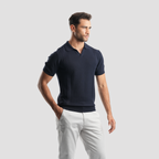 Navy Polo Shirt - MPO136 S - Naga Homme