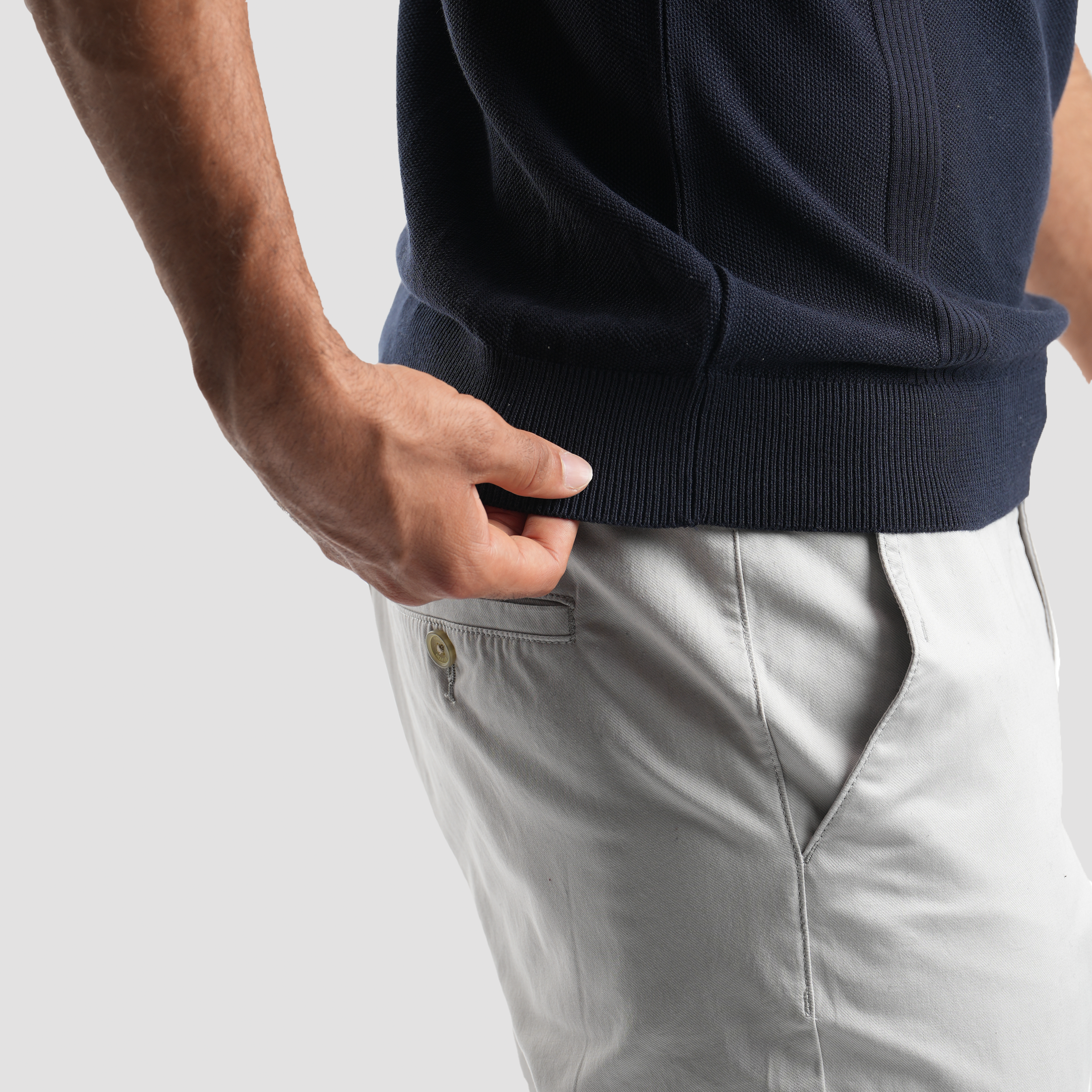 Navy Polo Shirt - MPO136 S - Naga Homme