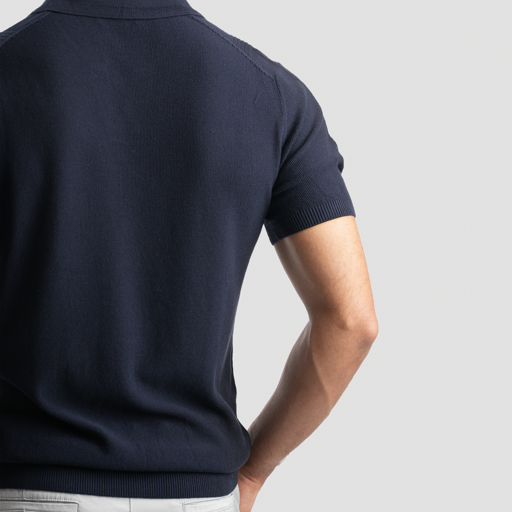 Navy Polo Shirt - MPO136 S - Naga Homme