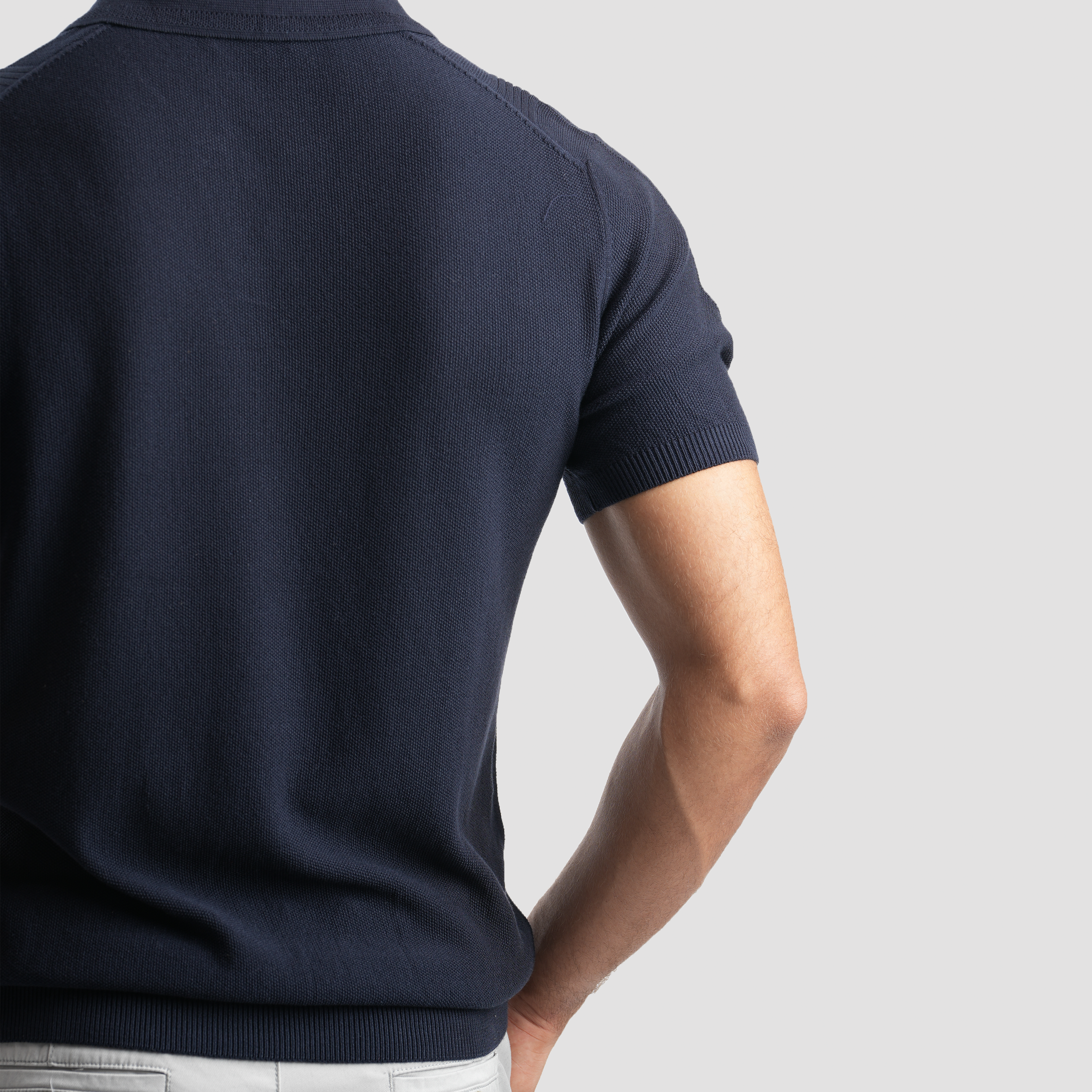 Navy Polo Shirt - MPO136 S - Naga Homme