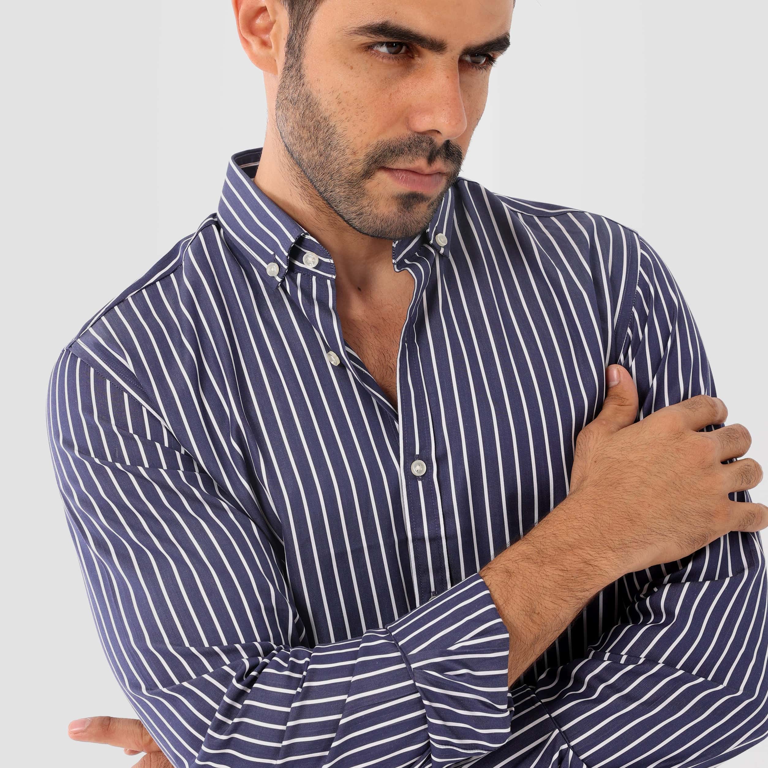 Stripe Shirt - MSH009 - nagahomme