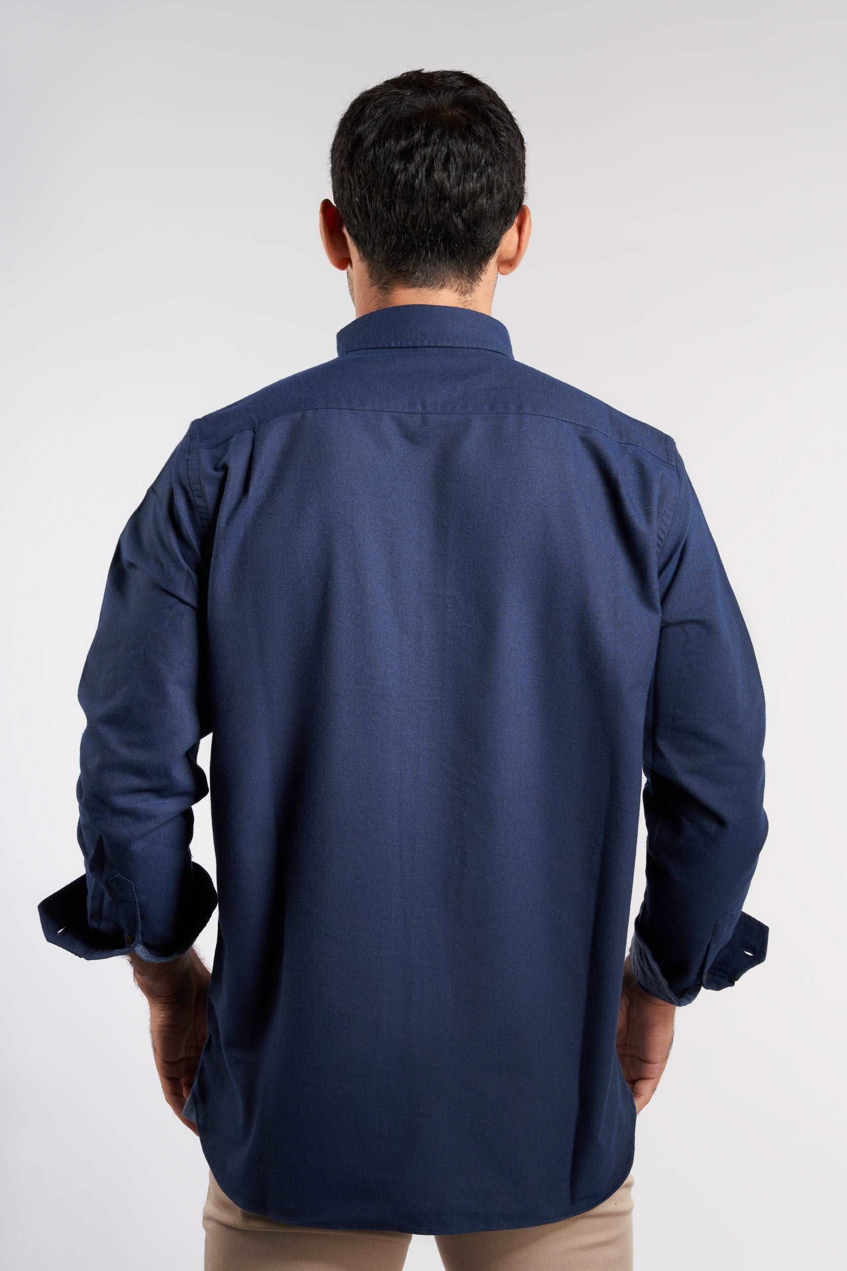 Blue Casual Regular Fit Shirt(557)