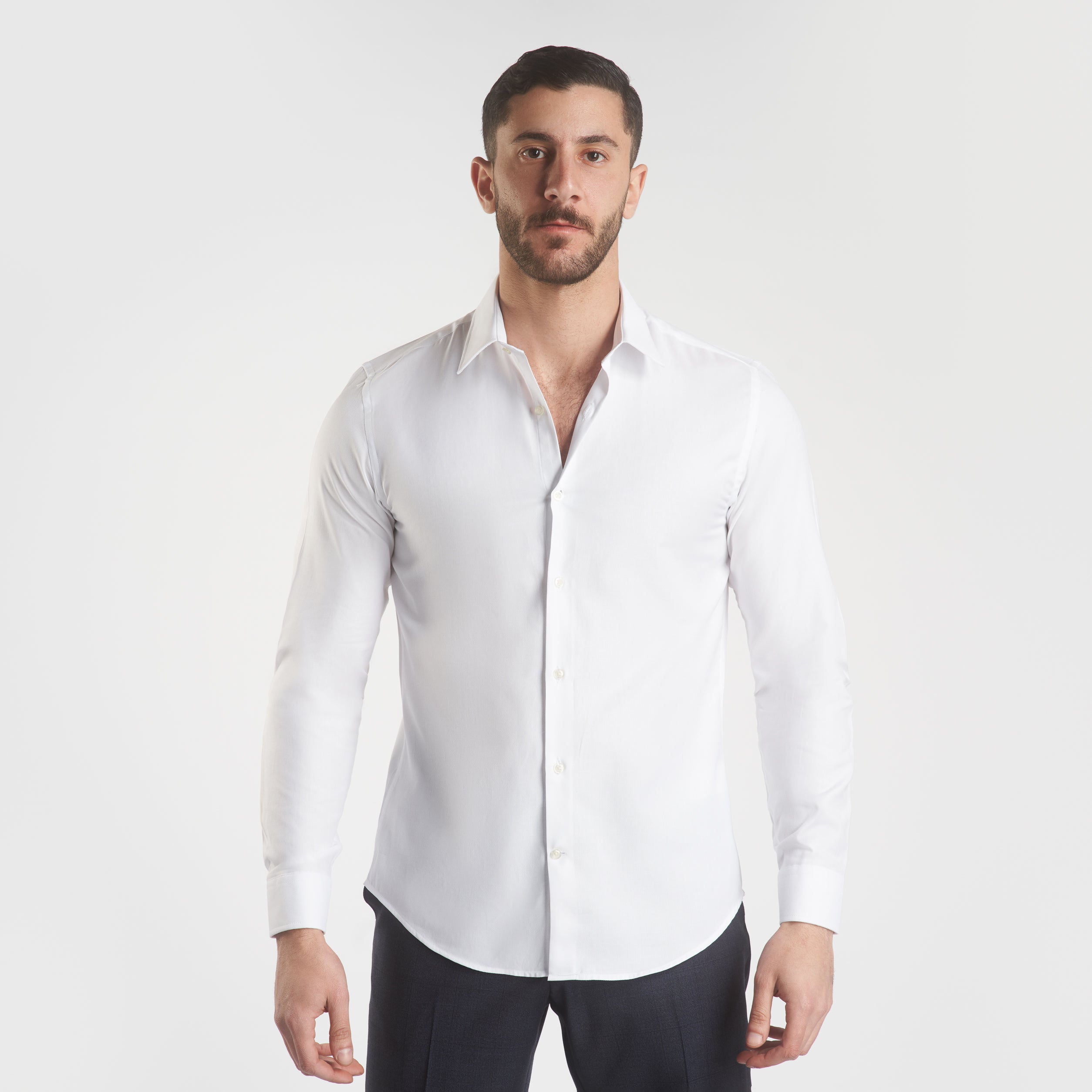 White Classic Cotton shirt(700)