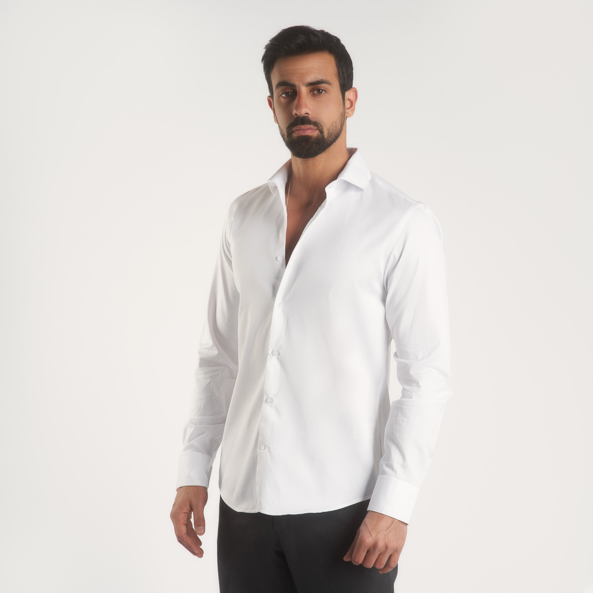 White Classic Cotton shirt(715)