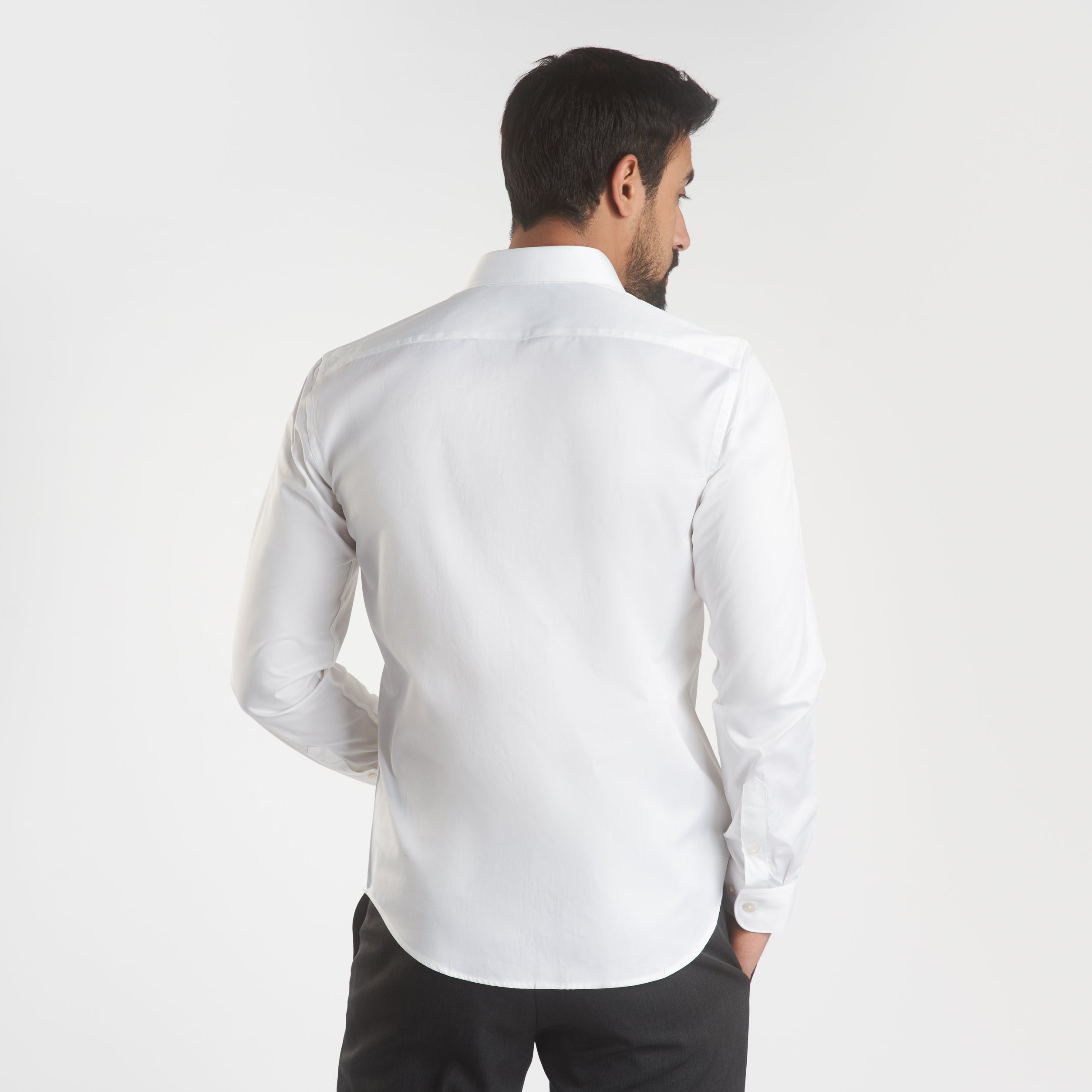 White Classic Cotton shirt(758)