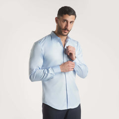 Light blue Classic Cotton shirt(760)