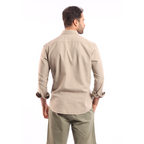 Light Beige Oxford Shirt - MSH776 - nagahomme
