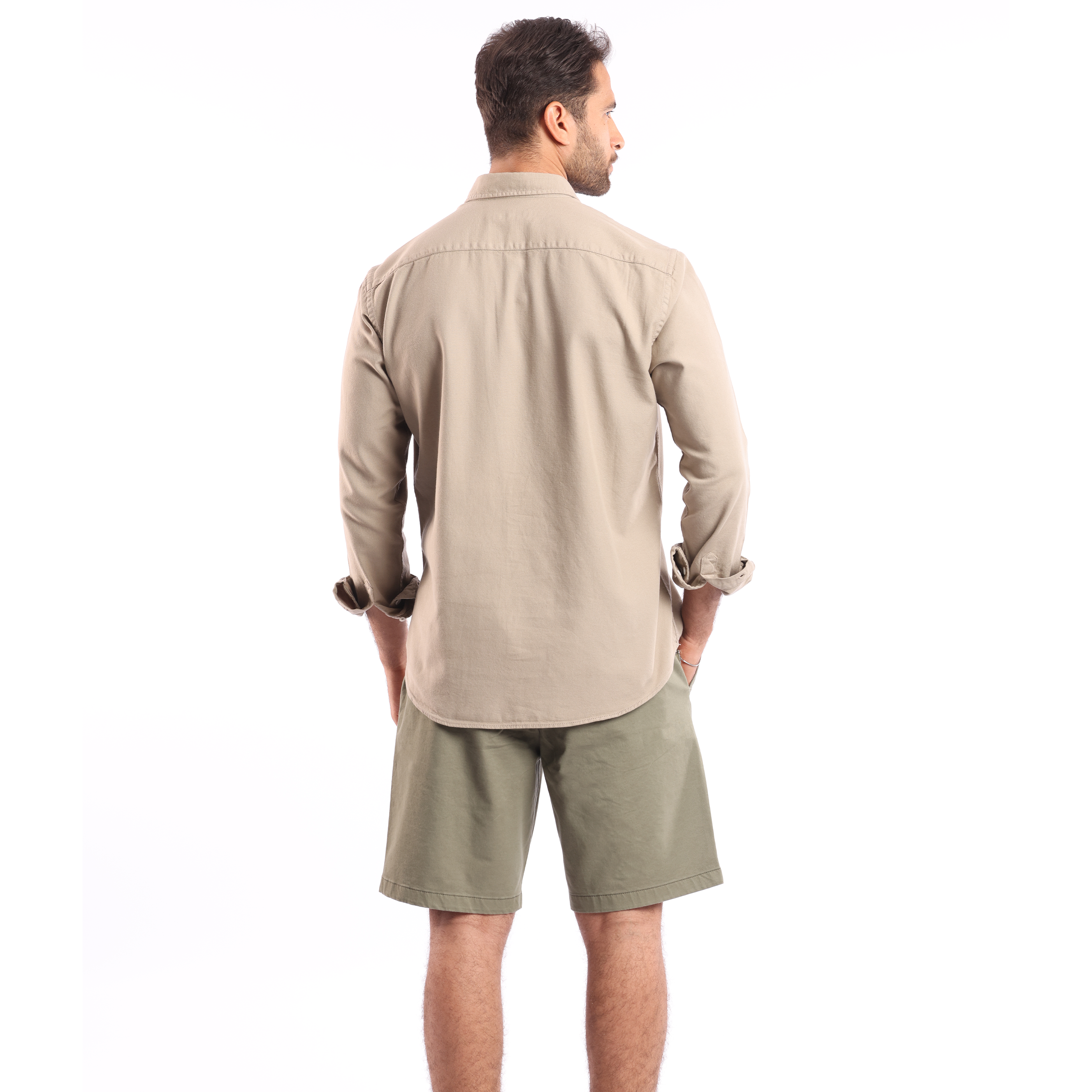 Light Beige Oxford Shirt - MSH776 - nagahomme