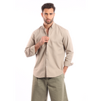 Light Beige Oxford Shirt - MSH776 - nagahomme