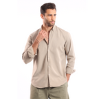 Light Beige Oxford Shirt - MSH776 - nagahomme