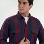 Men’s Checkers Long Sleeve Shirt - MSH892 - nagahomme