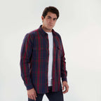 Men’s Checkers Long Sleeve Shirt - MSH892 - nagahomme